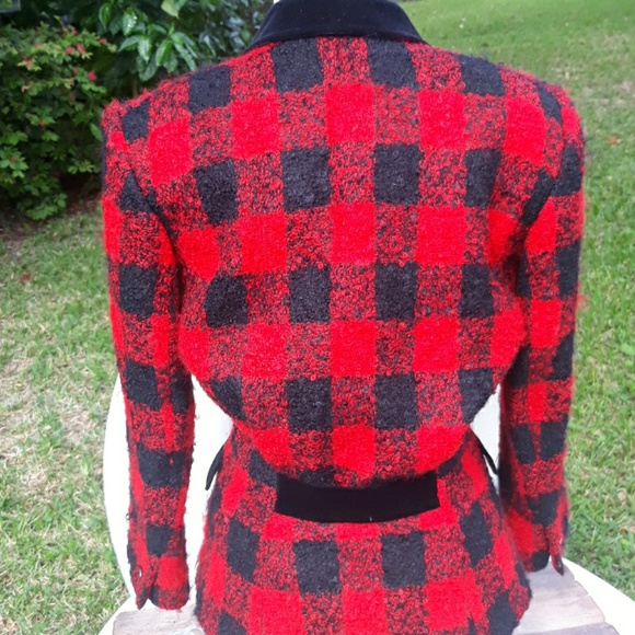 Louis Feraud 80s vintage boucle blazer size 2/4 - Picture 6 of 7